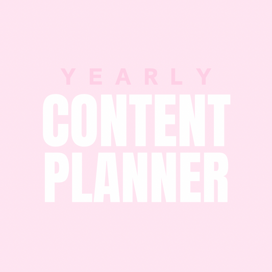 Yearly Social Media Content Planner