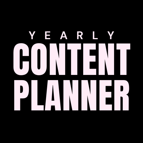 Yearly Social Media Content Planner